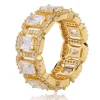Rectangle Zircon Rock Ring