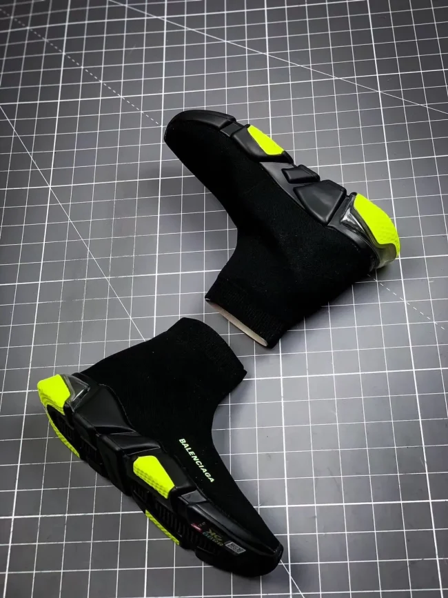 Balen Speed Clear Sole Black Yellow Fluo