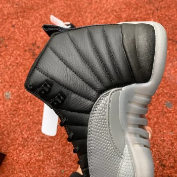 AJ 12 Retro Black Wolf Grey