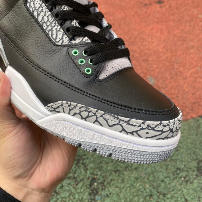 AJ 3 Retro Green Glow