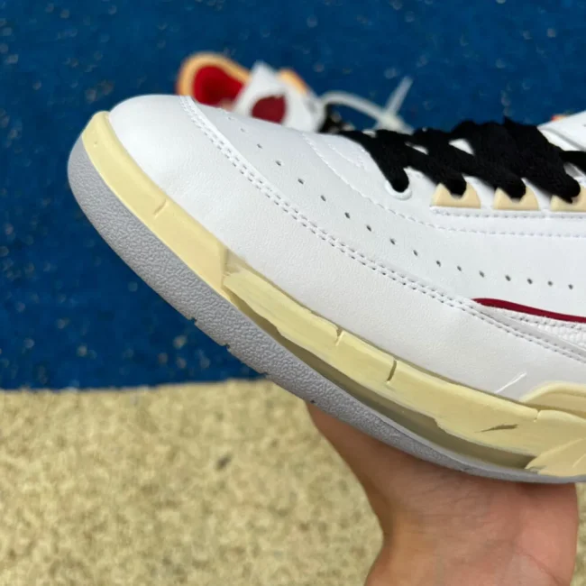 Ow X AJ 2 Retro Low White Red