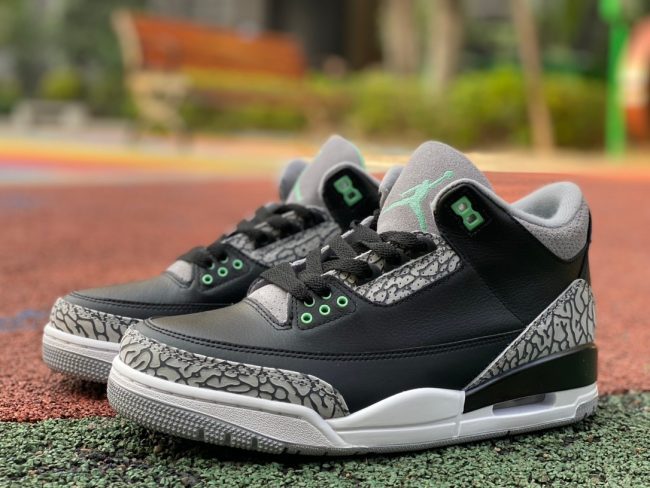 AJ 3 Retro Green Glow