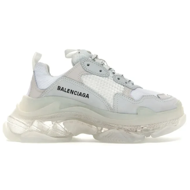 Balen Triple S Clear Sole White