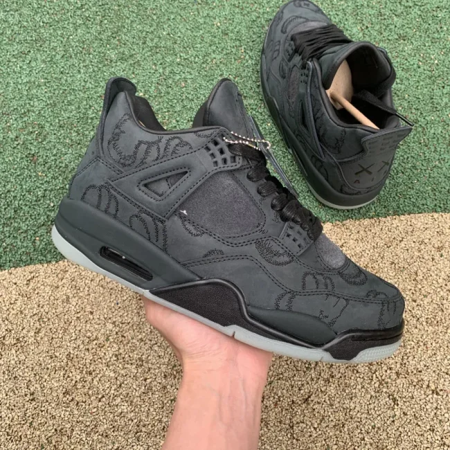 Kaws X AJ 4 Retro Black