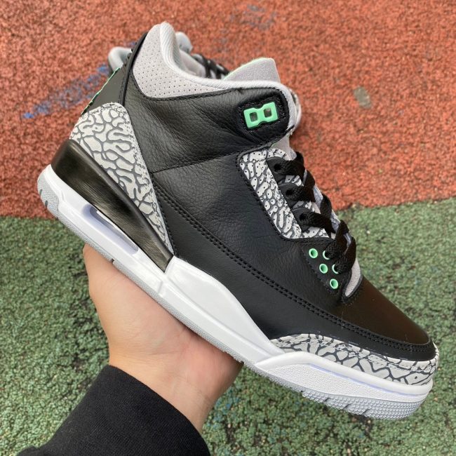 AJ 3 Retro Green Glow