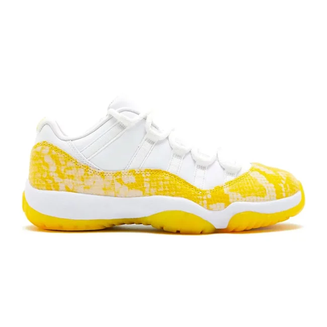 AJ 11 Low Yellow Snakeskin