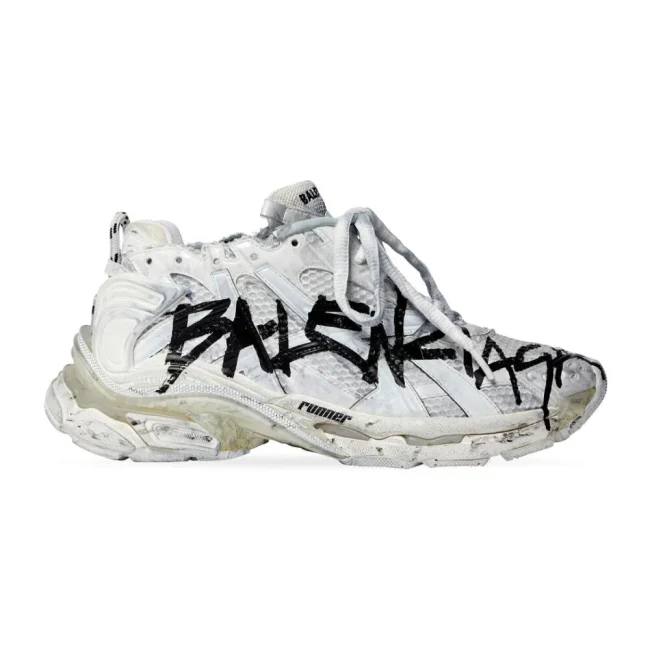 Balen Runner Graffiti White Black