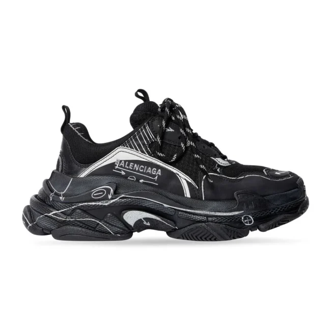 Balen Triple S Sketch Black