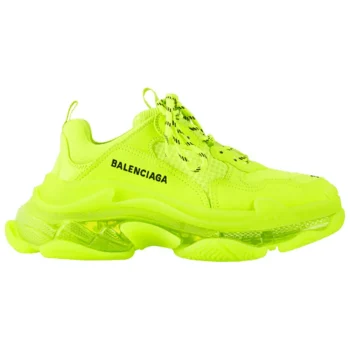 Balen Triple S Clear Sole Fluo Yellow