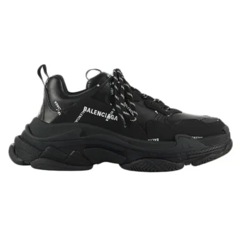 Balen Allover Logo Triple S Black