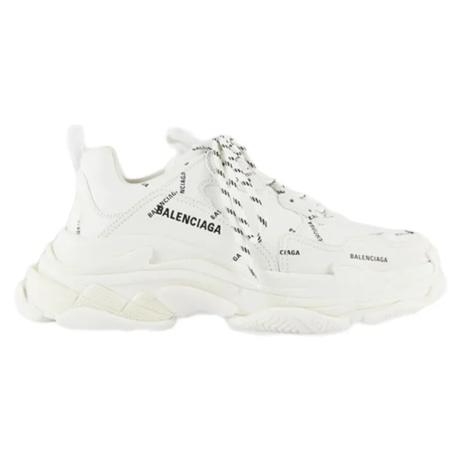 Balen Allover Logo Triple S White