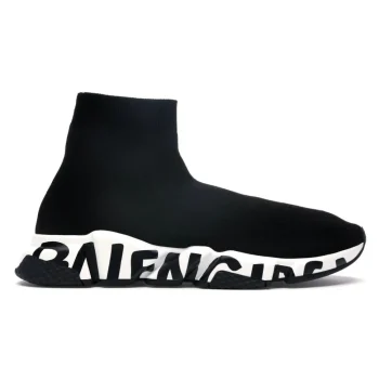 Balen Speed Graffiti Trainers Black White