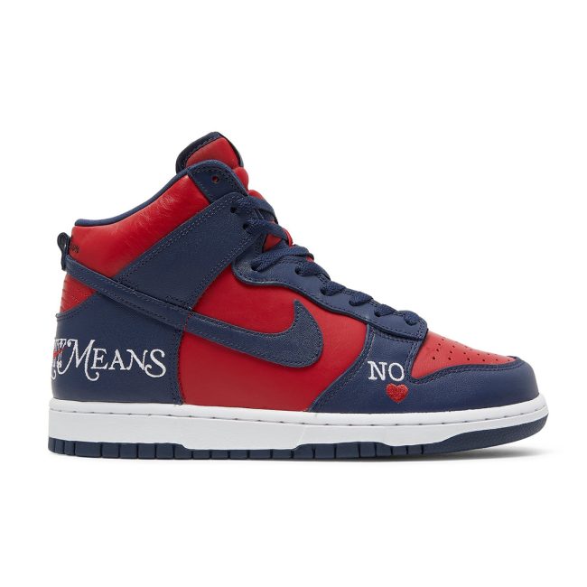 Sr X Dunk High Sb By Any Means - Red Navy