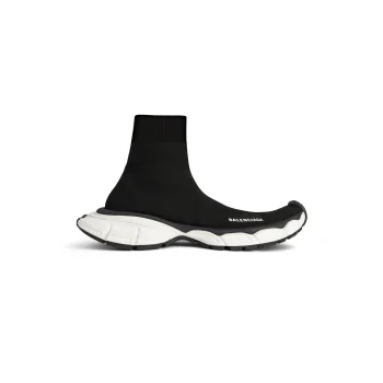 Balen 3xl Sock Recycled Knit Sneaker Black White