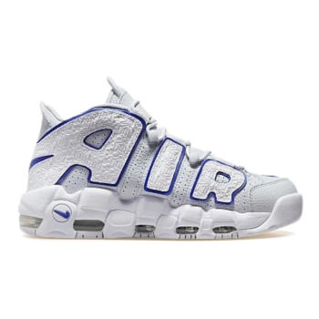 Air More Uptempo Embossed White Royal Blue