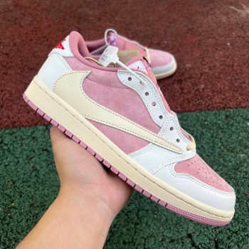 Tscott X AJ 1 Retro Low Og Sp White Pink