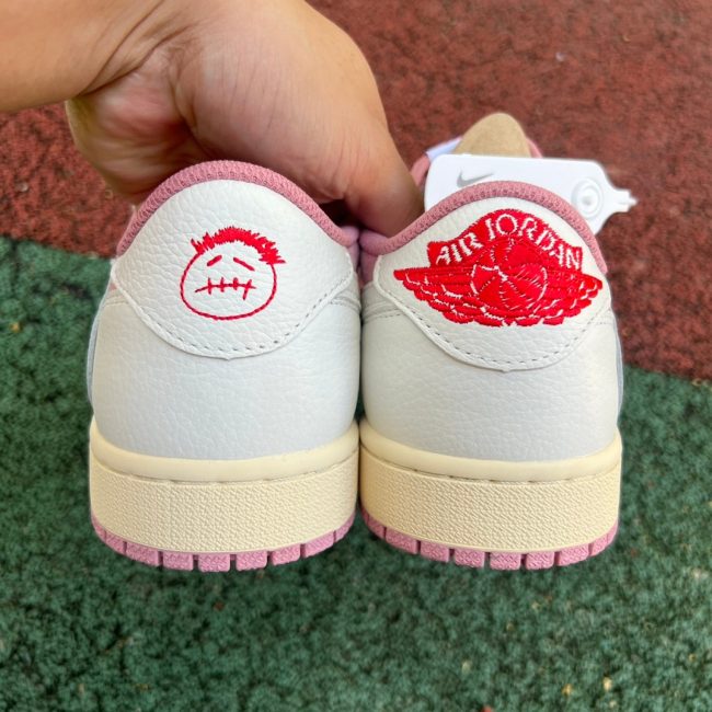 Tscott X AJ 1 Retro Low Og Sp White Pink