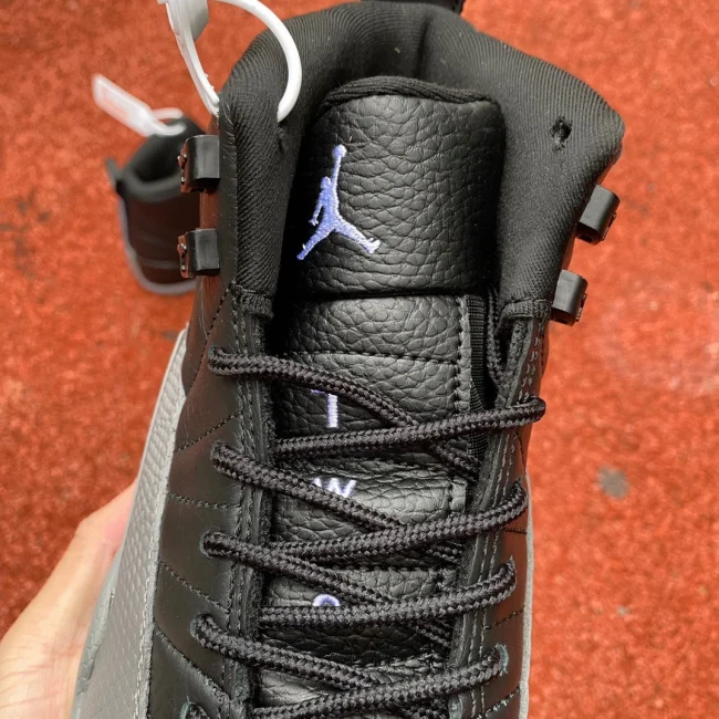 AJ 12 Retro Black Wolf Grey