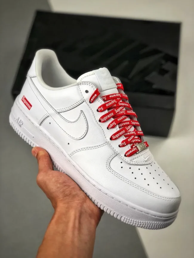 Sr X Af 1 Low Box Logo - White