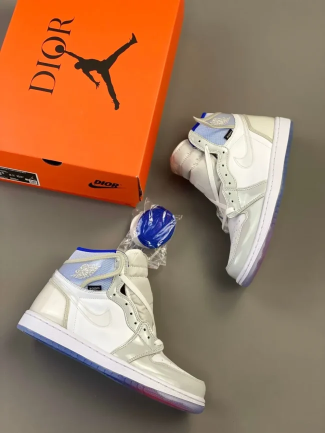 AJ 1 Retro High Zoom White Racer Blue