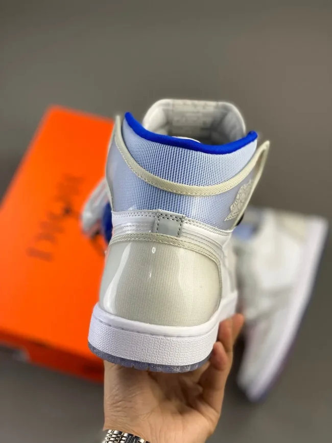 AJ 1 Retro High Zoom White Racer Blue