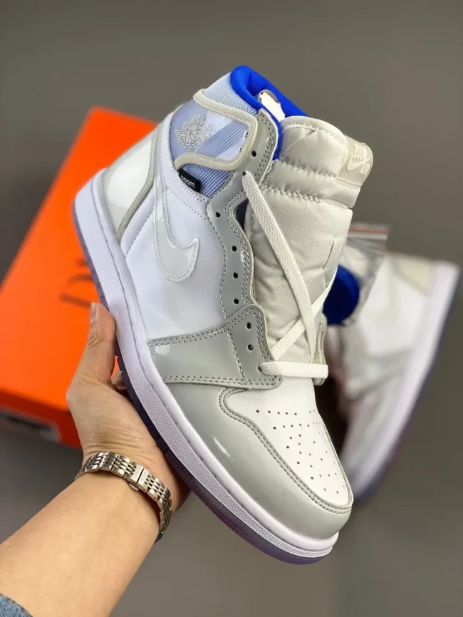 AJ 1 Retro High Zoom White Racer Blue