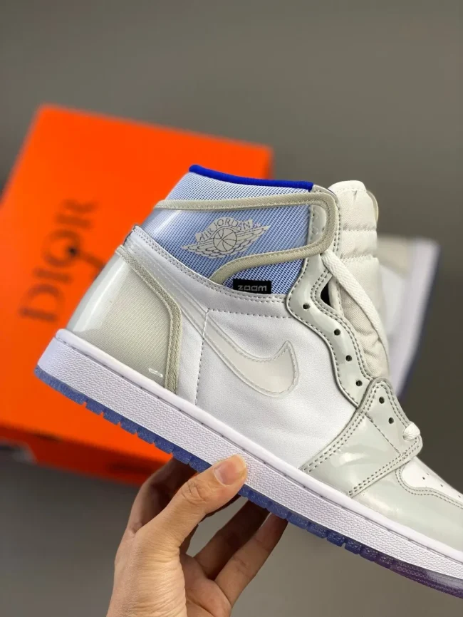 AJ 1 Retro High Zoom White Racer Blue