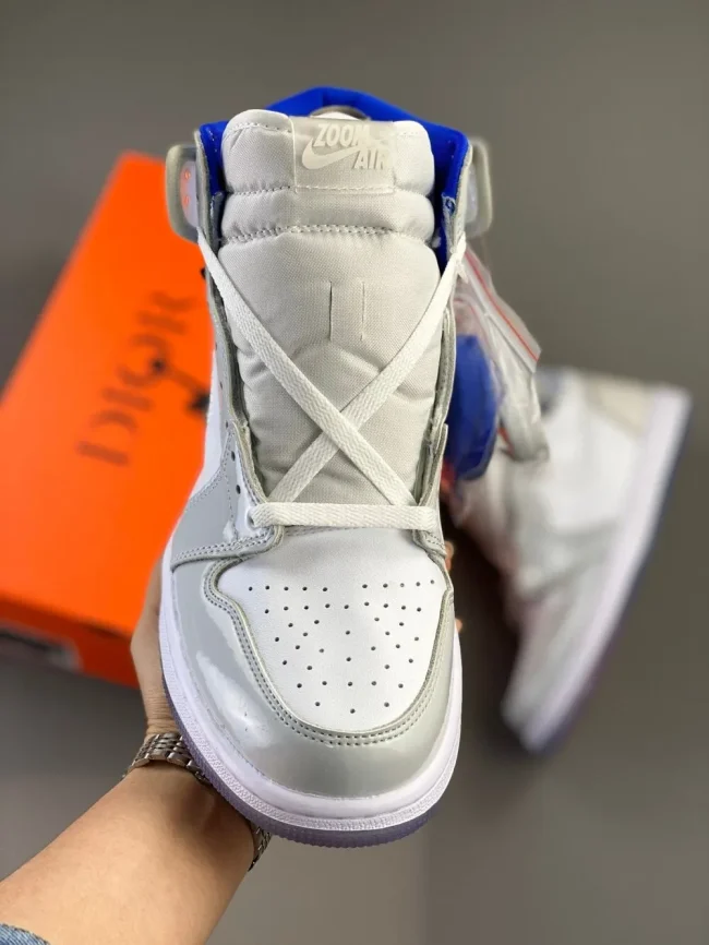 AJ 1 Retro High Zoom White Racer Blue