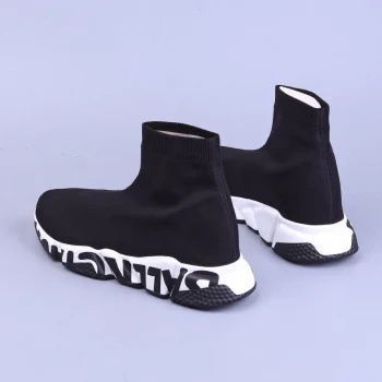 Balen Speed Graffiti Trainers Black White