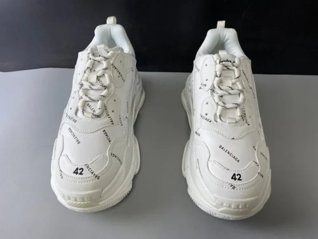 Balen Allover Logo Triple S White