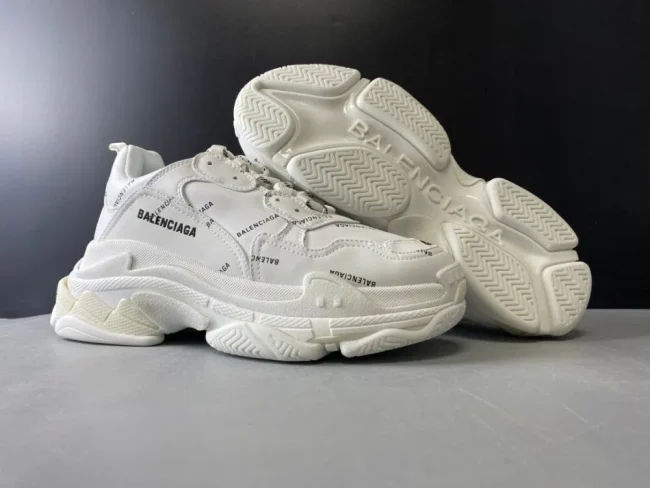 Balen Allover Logo Triple S White