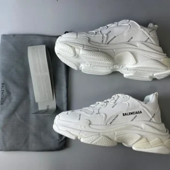 Balen Allover Logo Triple S White