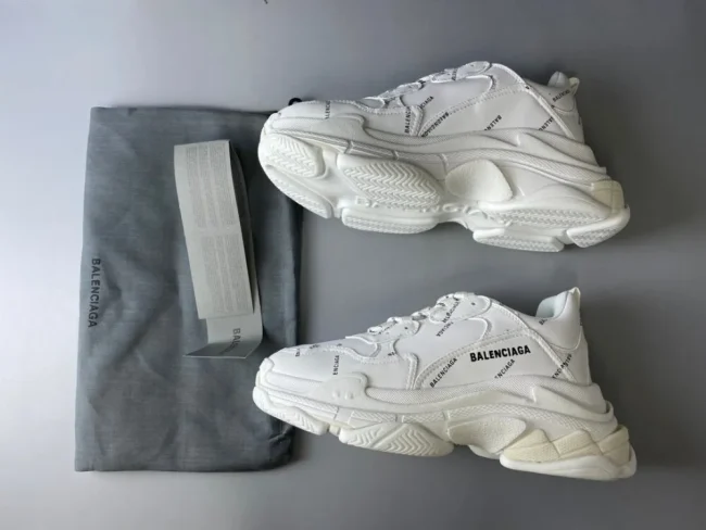 Balen Allover Logo Triple S White