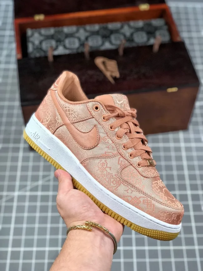 Clot X Af 1 Low Premium Rose Gold Silk