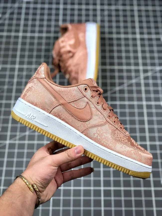 Clot X Af 1 Low Premium Rose Gold Silk