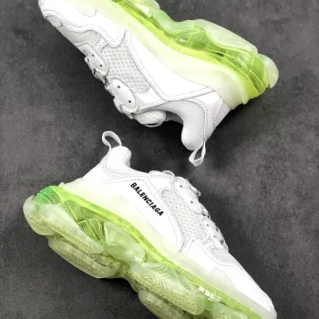 Balen Triple S Clear Sole White/fluo Yellow