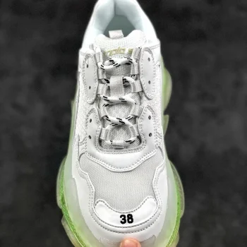 Balen Triple S Clear Sole White/fluo Yellow