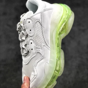 Balen Triple S Clear Sole White/fluo Yellow