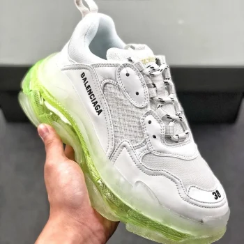 Balen Triple S Clear Sole White/fluo Yellow