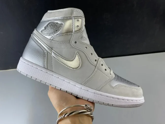 AJ 1 Retro High Og Co.jp Metallic Silver