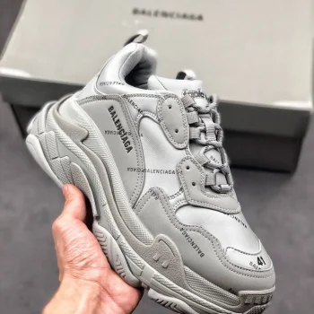 Balen Allover Logo Triple S Gray