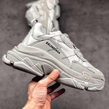 Balen Allover Logo Triple S Gray