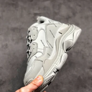 Balen Allover Logo Triple S Gray