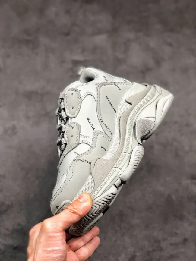 Balen Allover Logo Triple S Gray