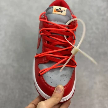 Ow X Dunk Low University Red