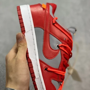 Ow X Dunk Low University Red