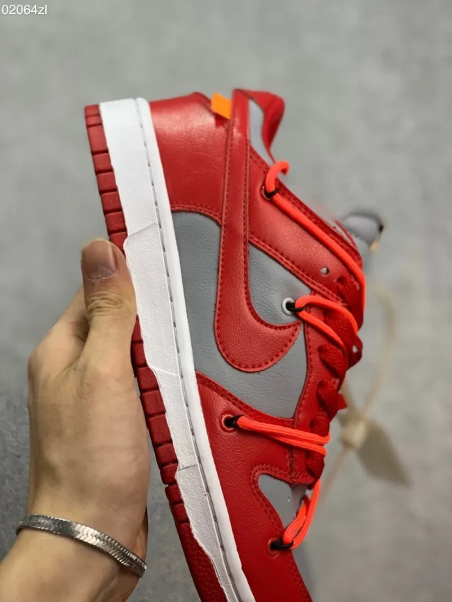 Ow X Dunk Low University Red