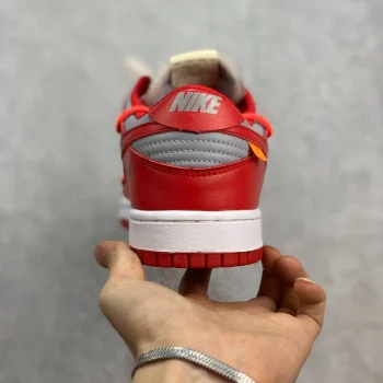 Ow X Dunk Low University Red