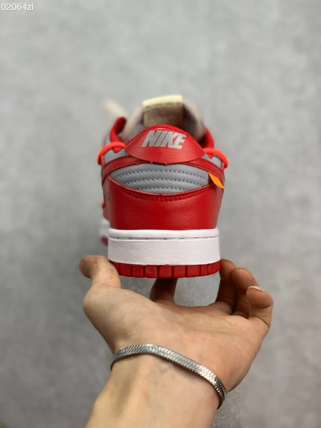 Ow X Dunk Low University Red