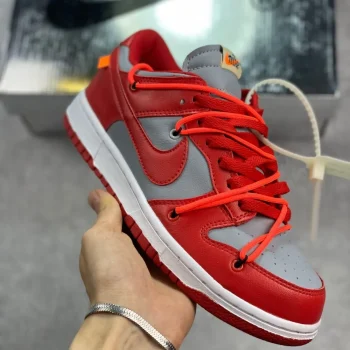 Ow X Dunk Low University Red